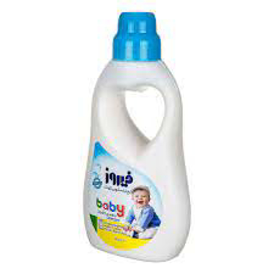 تصویر از مایع لباسشویی یک لیتری آبی فیروز