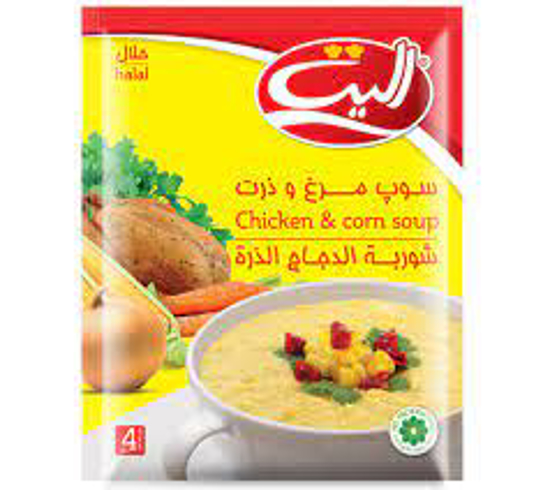 تصویر از سوپ مرغ و ذرت الیت