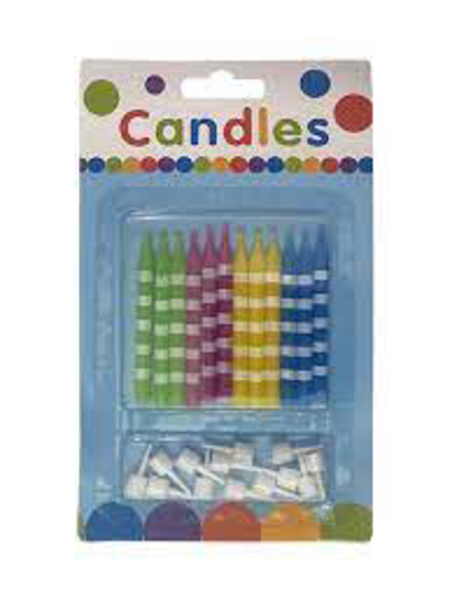 تصویر از شمع تولد پایه دار 12 تایی